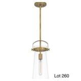 Quoizel Weathered Brass Mini Pendant Ceiling Light
