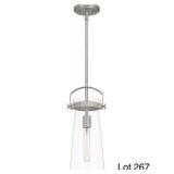 Quoizel Antique Nickel Mini Pendant Ceiling Light