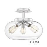 Quoizel Polished Chrome Semi-Flush Mount Light