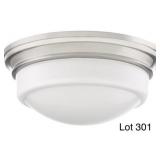 Quoizel Brushed Nickel Flush Mount Ceiling Light