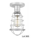 Quoizel Chrome Semi-Flush Mount Ceiling Light