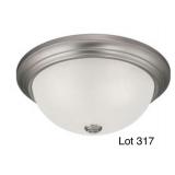 Millennium Flush Mount Ceiling Fixture in Nickel