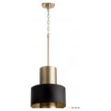 Quorum Aged Brass Pendant Ceiling Light