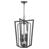 Quorum 4 Light 16 inch Noir Pendant Ceiling Light