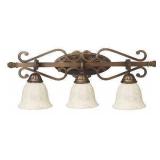 Three Light Chandelier in Venetian Bronze