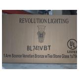 1 Arm Sconce Venetian Bronze Wall Light