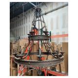 15 Light Large Iron 2 Tier Chandelier