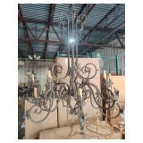 12 Light Large Iron Chandelier