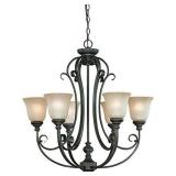 Mocha Bronze 6 Light Chandelier by Craftsmade