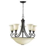 29 inch Oiled Bronze Chandelier Ceiling Light