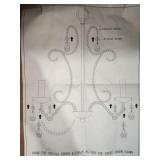 Small Bedazzled 5 Light Chandelier