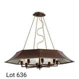 8 Light Chandelier in Oiled Bronze by Quorum
