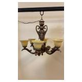 6 Light Bronze Chandelier