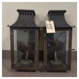 2x 20in Wall Mount Electric Lantern