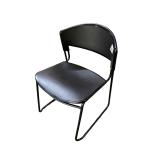 ITALY Paolo Favaretto Black Plastic Stack Chair