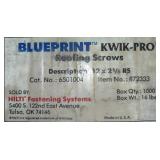 Pre-Opened Box of Roofing Screws, 2 1/4 Inch