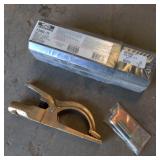 NEW Grounding Clamp & Welding Rods