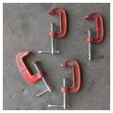 4x 2 Inch C-Clamps