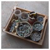 Wooden Crate Full Of Misc Hardware