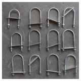 16x U Bolts, Size 546, Pipe Size 2 Inch