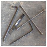 Crowbar, Pry Bar, 4 Way Tire Iron,Single Tire Iron