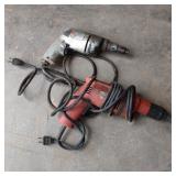 2x Corded Sheet Metal Screw Drivers