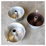 3x 10 Inch Bunt Cake Pans