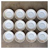 12x 6 1/4 inch Corelle Saucers