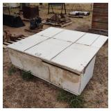 Large Custom Made Metal & Wood Storage Chest