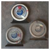 3x Magnetic Polycast Protractors