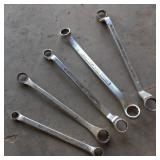 5x 12 Point Box Wrenches