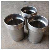 3x Stainless Steel Kitchen Containers