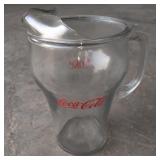 Retro Coca-Cola Glass Pitcher