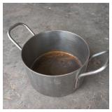 Large Solid Steel Pot w/ Double Handles