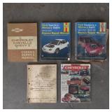 4x Instruction Manuals & Chevrolet Book