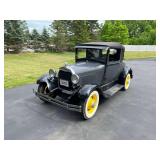1929 FORD MODEL A, FURNITURE, ANTIQUES