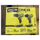 Ryobi 18V One+ 2 Tool Combo Kit, inv #c250867 Ryobi 18V One+ 2 Tool Combo Kit, inv #c250867