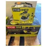 Ryobi 18V One+ Buffer and Wet Dry Vac, Tools only, 2pcs, inv #c251080, 250852 Ryobi 18V One+ Buffer and Wet Dry Vac, Tools only, 2pcs, inv #c251080, 250852
