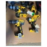 Assorted DeWalt 20V Tools, includes (2) Batteries and Charger, 4pcs, inv #c251396