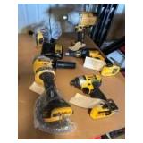 Assorted DeWalt 20V Tools, includes (2) Batteries and Charger, 4pcs, inv #c251393