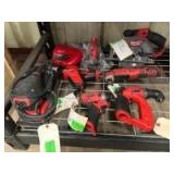 Assorted Milwaukee M12 Tools, includes (2) Batteries and Charger, 6pcs, inv #t01339 Assorted Milwaukee M12 Tools, includes (2) Batteries and Charger, 6pcs, inv #t01339