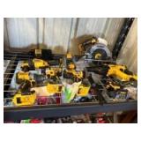 Assorted DeWalt 20V Tools, Includes (2) Batteries and Charger, 7pcs, inv #c251397