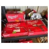 Assorted Milwaukee Corded and (1) M12 Tools, 4pcs, inv #c250760, 250839, 2507250, 250746