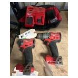 Milwaukee M18 Fuel 2 Tool Combo Kit, Includes (1) Battery and Charger, inv #c251063