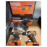 Assorted Ridgid 18V Tools, includes (1) Battery and Charger, 4pcs, inv #t01327