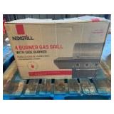 Nexgrill 4 Burner Gas Grill with Side Burner