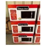 Magic Chef 1.6 Cubic Foot 1100 Watt Countertop Microwave, 3pcs