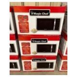 Magic Chef 1.6 Cubic Foot 1100 Watt Countertop Microwave, 3pcs Magic Chef 1.6 Cubic Foot 1100 Watt Countertop Microwave, 3pcs