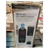 Tzumi Sonic Bass LED Jobsite Speakers, 2pcs