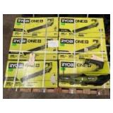 Ryobi 18V One+ Jet Fan Blowers, Tools Only, 7pcs, All tested and in good working condition, inv #c25$834